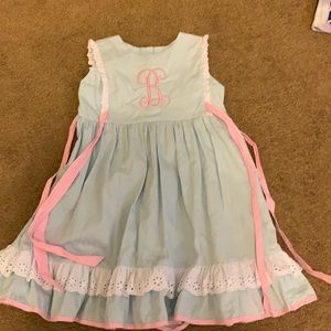 RicRac & Ruffles Girls Monogram Dress